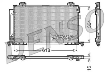Радиатор кондиционера на Toyota Avensis  Denso DCN50015.