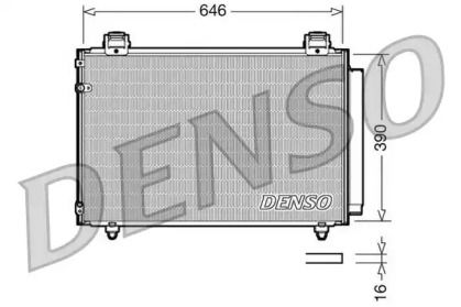 Радиатор кондиционера Denso DCN50024.