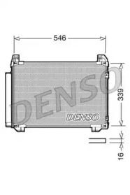 Радиатор кондиционера Denso DCN50025.