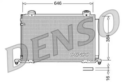 Радиатор кондиционера Denso DCN50026.