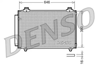 Радиатор кондиционера Denso DCN50035.