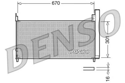 Радиатор кондиционера Denso DCN50037.