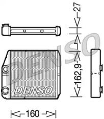 Радіатор печі на Фіат Дукато  Denso DRR09035.
