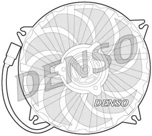 Вентилятор охлаждения радиатора на Citroen C5  Denso DER21017.