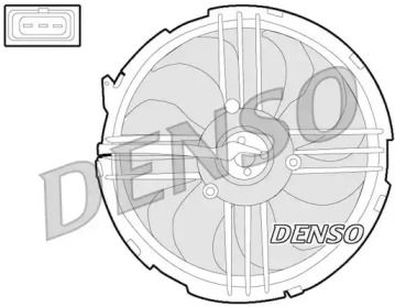 Вентилятор охлаждения радиатора на Фольксваген Поло  Denso DER32009.
