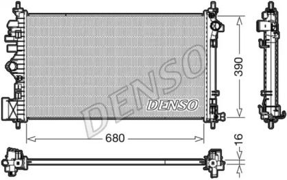 Радіатор охолодження двигуна Denso DRM20111.