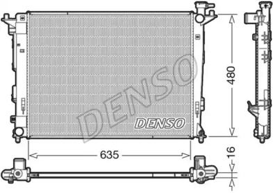 Радіатор охолодження двигуна Denso DRM41006.