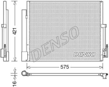 Радиатор кондиционера Denso DCN20036.