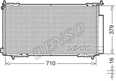 Радиатор кондиционера на Хонда ЦРВ 2 Denso DCN40015.