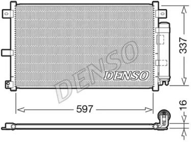 Радиатор кондиционера Denso DCN44001.