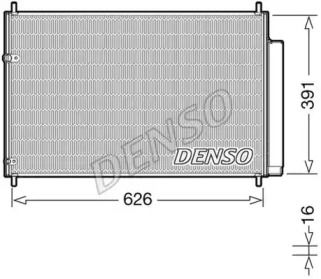 Радиатор кондиционера Denso DCN50041.