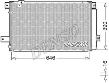 Радиатор кондиционера Denso DCN50049.