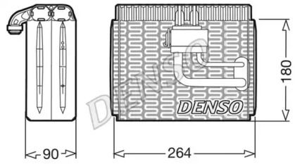 Випарник кондиціонера Denso DEV09004.