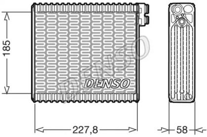 Випарник кондиціонера Denso DEV09011.