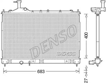 Радиатор охлаждения двигателя Denso DRM45038.