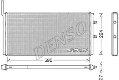 Радіатор охолодження двигуна Denso DRM05009.