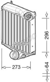 Интеркулер на Porsche Panamera  Denso DIT28022.