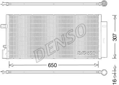 Радиатор кондиционера Denso DCN20024.