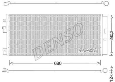 Радиатор кондиционера на Опель Корса  Denso DCN20023.