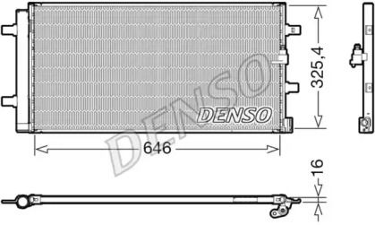 Радиатор кондиционера на Ауди A4 Олроуд  Denso DCN02041.