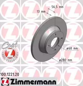 Тормозной диск Otto Zimmermann 100.1221.20.