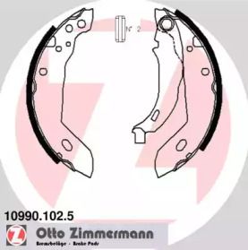 Барабанні гальмівні колодки Otto Zimmermann 10990.102.5.