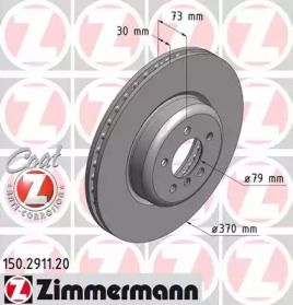 Вентилируемый тормозной диск Otto Zimmermann 150.2911.20.