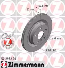 Вентилируемый тормозной диск на Mini Clubman  Otto Zimmermann 150.2932.20.