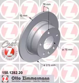 Тормозной диск Otto Zimmermann 150.1282.20.