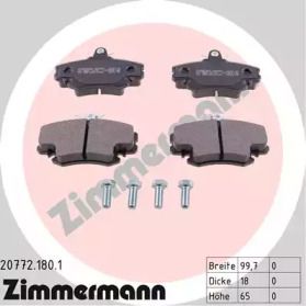 Тормозные колодки на Renault 9  Otto Zimmermann 20772.180.1.