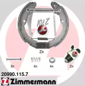Барабанные тормозные колодки на Seat Inca  Otto Zimmermann 20990.115.7.