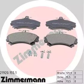 Тормозные колодки на Mitsubishi Space Star  Otto Zimmermann 21920.155.1.