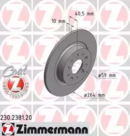 Тормозной диск Otto Zimmermann 230.2381.20.