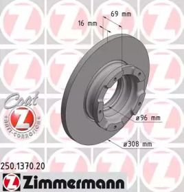 Тормозной диск Otto Zimmermann 250.1370.20.