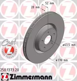 Вентильований гальмівний диск Otto Zimmermann 250.1373.20.