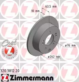 Тормозной диск на Киа Церато  Otto Zimmermann 320.3812.20.
