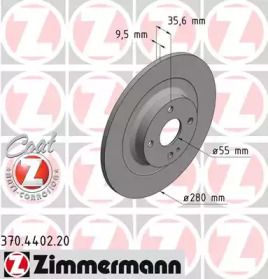 Тормозной диск Otto Zimmermann 370.4402.20.