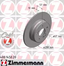 Тормозной диск Otto Zimmermann 400.1450.20.