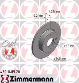 Тормозной диск Otto Zimmermann 430.1489.20.