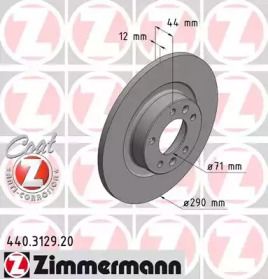 Тормозной диск Otto Zimmermann 440.3129.20.