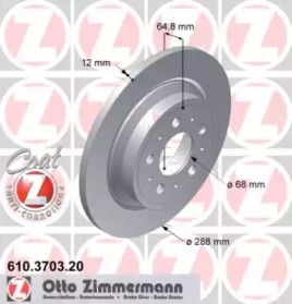 Тормозной диск Otto Zimmermann 610.3703.20.