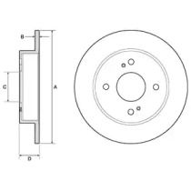 Тормозной диск Delphi BG2634.