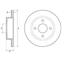 Тормозной диск Delphi BG2683.