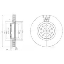 Вентилируемый тормозной диск на Альфа Ромео 166  Delphi BG3497.