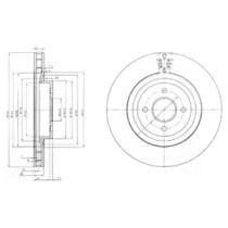 Вентилируемый тормозной диск Delphi BG3852.