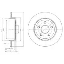 Тормозной диск на Джип Гранд Чероки  Delphi BG4160.