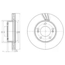 Вентилируемый тормозной диск на Санг Йонг Родиус  Delphi BG4207.