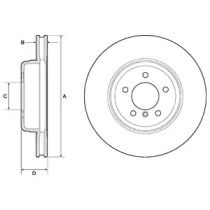 Вентилируемый тормозной диск Delphi BG9159C.