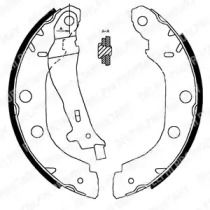 Барабанные тормозные колодки на Ниссан Примера  Delphi LS1828.