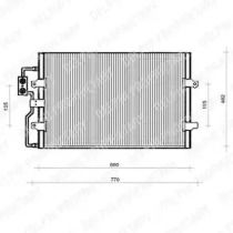 Радиатор кондиционера на Фиат Улисс  Delphi TSP0225110.